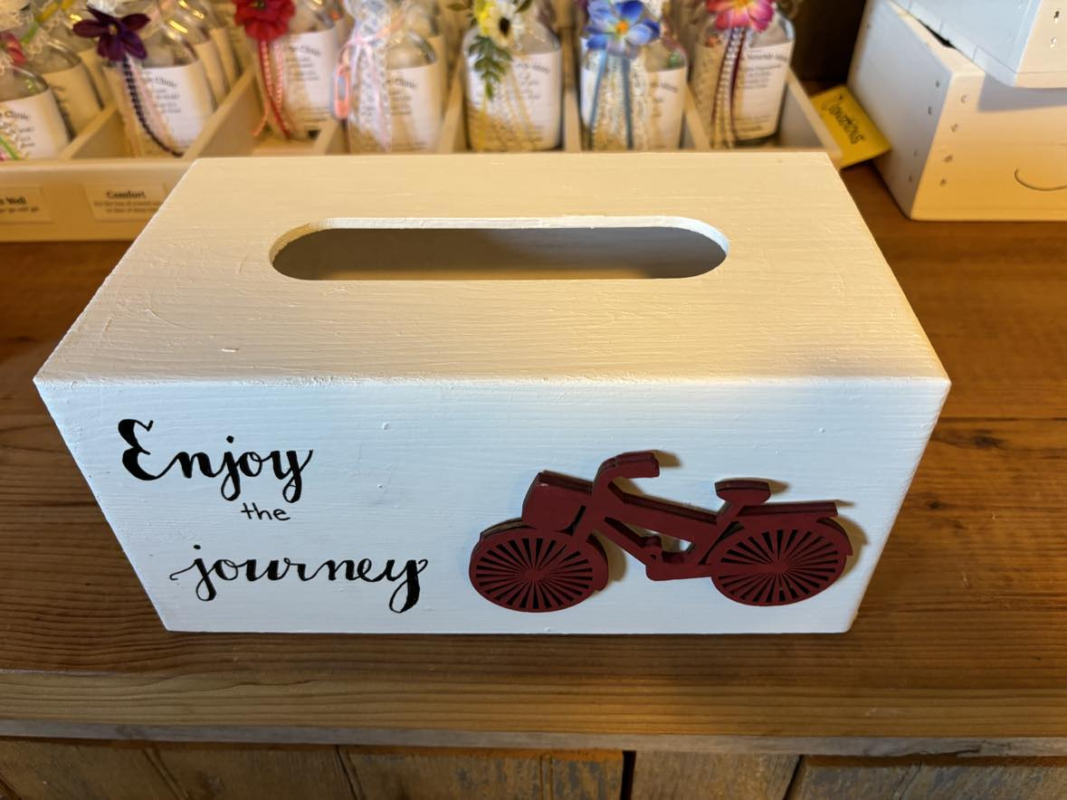 Enjoy the journey, hand-painted wooden box