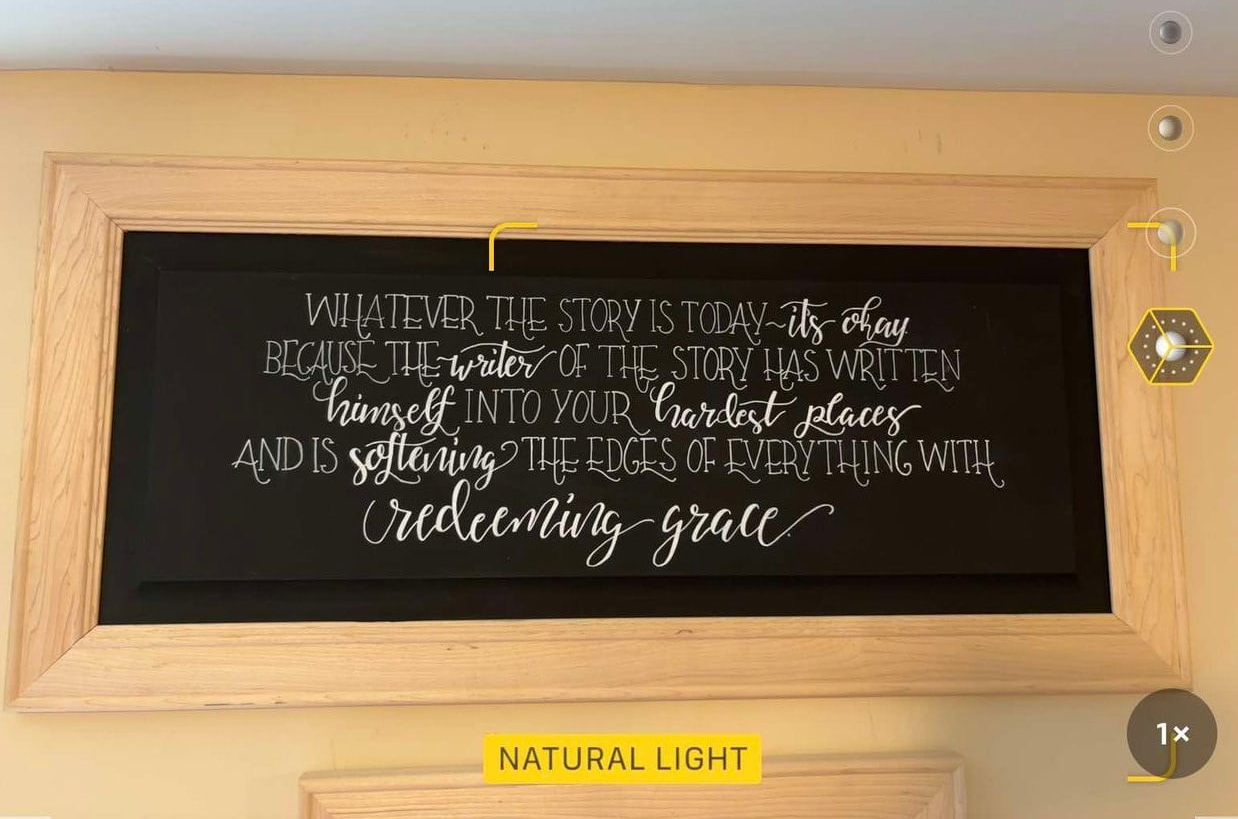 Scripture chalkboard door sign
